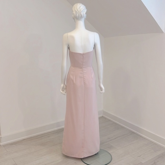 NWT SAMPLE SALE Lela Rose LR221 Blush (pink) size 8 Crepe. PRISTINE - Picture 4 of 7